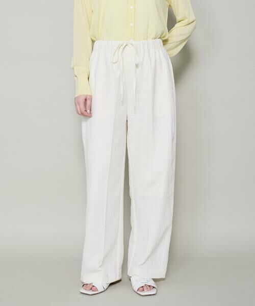 I.T.'S. international / イッツインターナショナル スラックス・ドレスパンツ | フクレジャガードストレートパンツ | 詳細10