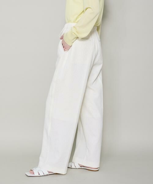 I.T.'S. international / イッツインターナショナル スラックス・ドレスパンツ | フクレジャガードストレートパンツ | 詳細11