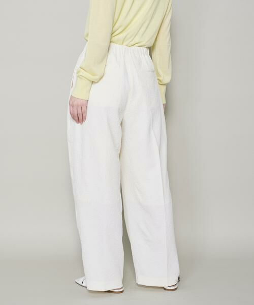 I.T.'S. international / イッツインターナショナル スラックス・ドレスパンツ | フクレジャガードストレートパンツ | 詳細12