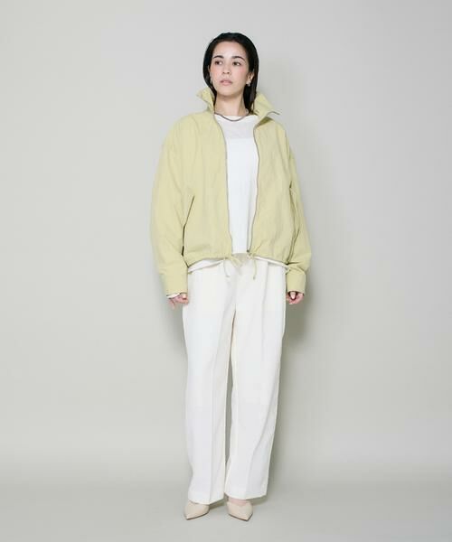 I.T.'S. international / イッツインターナショナル スラックス・ドレスパンツ | フクレジャガードストレートパンツ | 詳細5