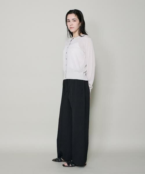 I.T.'S. international / イッツインターナショナル スラックス・ドレスパンツ | フクレジャガードストレートパンツ | 詳細8