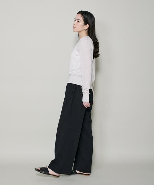 I.T.'S. international / イッツインターナショナル スラックス・ドレスパンツ | フクレジャガードストレートパンツ | 詳細9