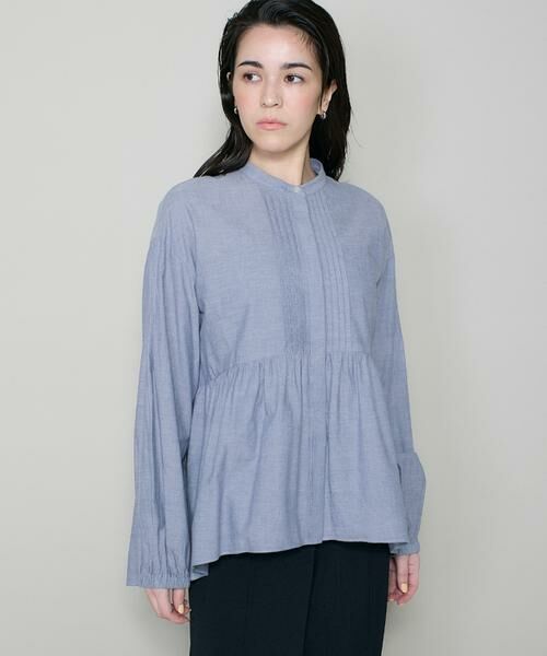 I.T.'S. international / イッツインターナショナル シャツ・ブラウス | スタンドカラーペプラムブラウス | 詳細5