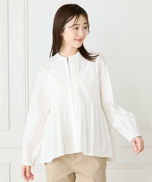 I.T.'S. international / イッツインターナショナル シャツ・ブラウス | スタンドカラーペプラムブラウス | 詳細9