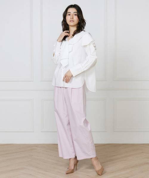 I.T.'S. international / イッツインターナショナル シャツ・ブラウス | 《コラボSTORY》フリルシャツ | 詳細7