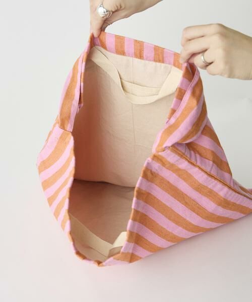I.T.'S. international / イッツインターナショナル ショルダーバッグ | ストライプファブリックワンショルダーバッグ《beej》 | 詳細11