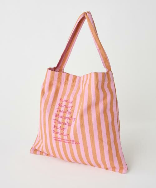 I.T.'S. international / イッツインターナショナル ショルダーバッグ | ストライプファブリックワンショルダーバッグ《beej》 | 詳細9