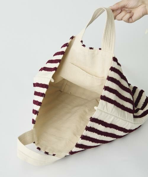 I.T.'S. international / イッツインターナショナル ショルダーバッグ | ループストライプボックストートバッグ《beej》 | 詳細11