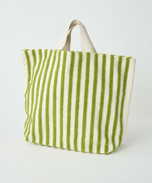 I.T.'S. international / イッツインターナショナル ショルダーバッグ | ループストライプボックストートバッグ《beej》 | 詳細4