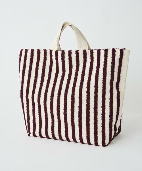 I.T.'S. international / イッツインターナショナル ショルダーバッグ | ループストライプボックストートバッグ《beej》（チャコールグレー3）