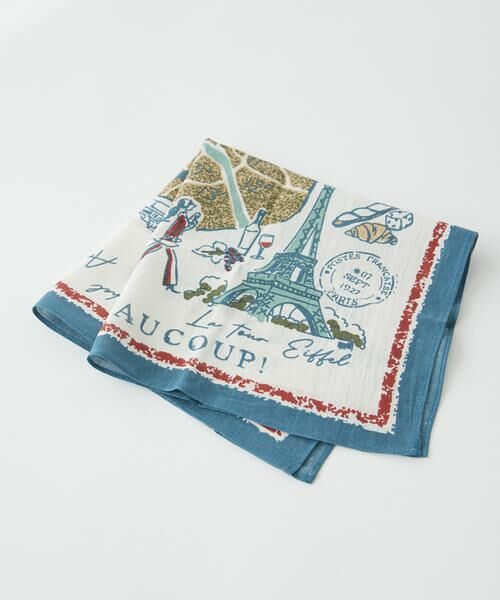 I.T.'S. international / イッツインターナショナル バンダナ・スカーフ | パリモチーフプリントスカーフ | 詳細1