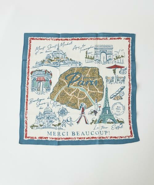 I.T.'S. international / イッツインターナショナル バンダナ・スカーフ | パリモチーフプリントスカーフ | 詳細2