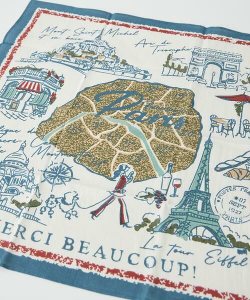 I.T.'S. international / イッツインターナショナル バンダナ・スカーフ | パリモチーフプリントスカーフ | 詳細4