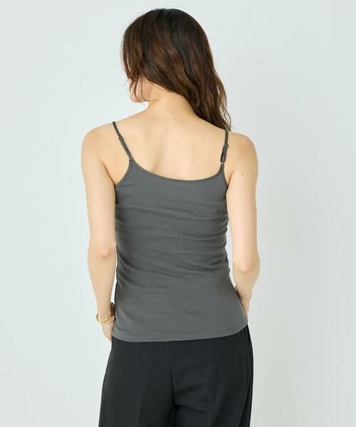 I.T.'S. international / イッツインターナショナル キャミソール・チューブトップ | サテン切り替えキャミソール《スビン綿MIXフライス》 | 詳細3