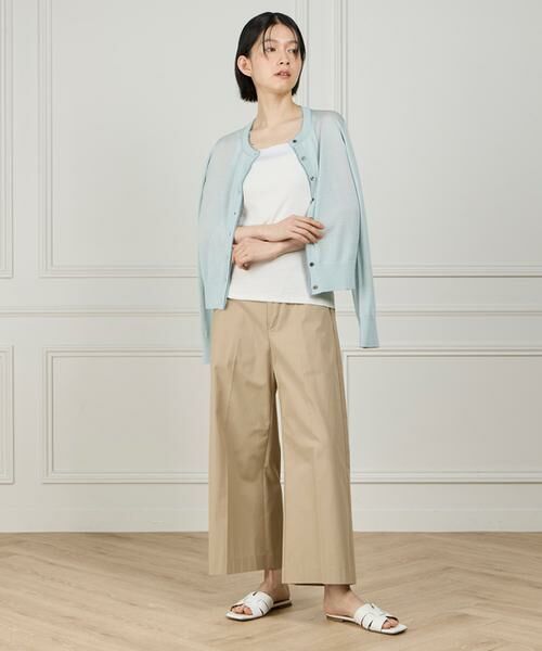 I.T.'S. international / イッツインターナショナル キャミソール・チューブトップ | サテン切り替えキャミソール《スビン綿MIXフライス》 | 詳細15