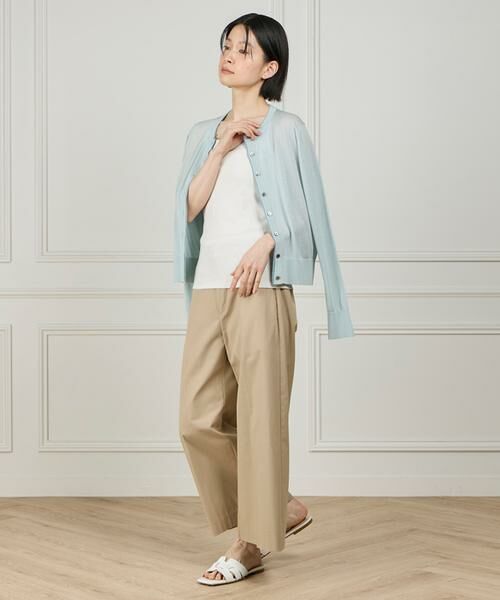 I.T.'S. international / イッツインターナショナル キャミソール・チューブトップ | サテン切り替えキャミソール《スビン綿MIXフライス》 | 詳細16