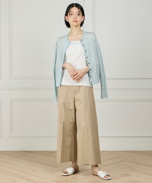 I.T.'S. international / イッツインターナショナル キャミソール・チューブトップ | サテン切り替えキャミソール《スビン綿MIXフライス》 | 詳細14