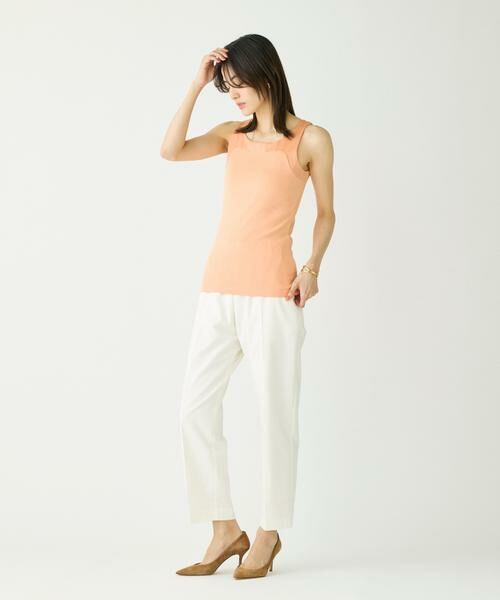 I.T.'S. international / イッツインターナショナル タンクトップ | サテン切り替えタンクトップ《スビン綿MIXフライス》 | 詳細7