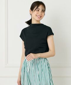 I.T.'S. international / イッツインターナショナル Tシャツ | ボトルネックカットソー《スビン綿MIXフライス》