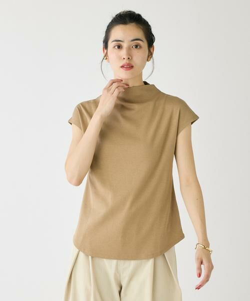 I.T.'S. international / イッツインターナショナル Tシャツ | ボトルネックカットソー《スビン綿MIXフライス》 | 詳細1