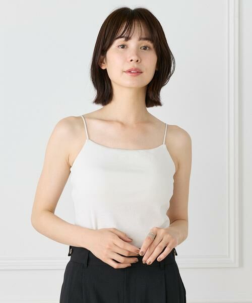 I.T.'S. international / イッツインターナショナル キャミソール・チューブトップ | カップ付きキャミソール《スビン綿MIXフライス》 | 詳細2