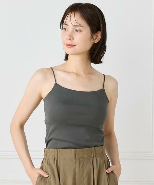 I.T.'S. international / イッツインターナショナル キャミソール・チューブトップ | カップ付きキャミソール《スビン綿MIXフライス》 | 詳細3