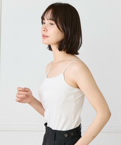 I.T.'S. international / イッツインターナショナル キャミソール・チューブトップ | カップ付きキャミソール《スビン綿MIXフライス》 | 詳細8