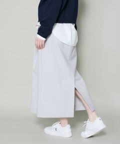 I.T.'S. international / イッツインターナショナル ミニ・ひざ丈スカート | ドライツイストストレートタックスカート