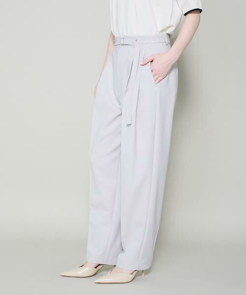 I.T.'S. international / イッツインターナショナル その他パンツ | ドライツイストベルト付きタックパンツ | 詳細12