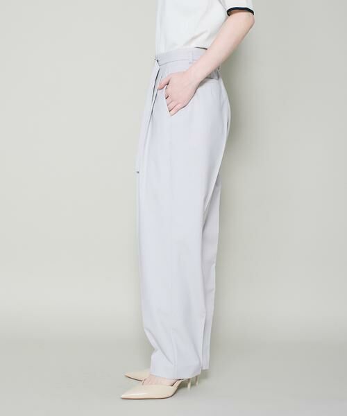 I.T.'S. international / イッツインターナショナル その他パンツ | ドライツイストベルト付きタックパンツ | 詳細13