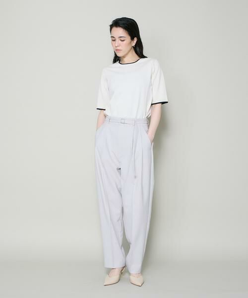 I.T.'S. international / イッツインターナショナル その他パンツ | ドライツイストベルト付きタックパンツ | 詳細2