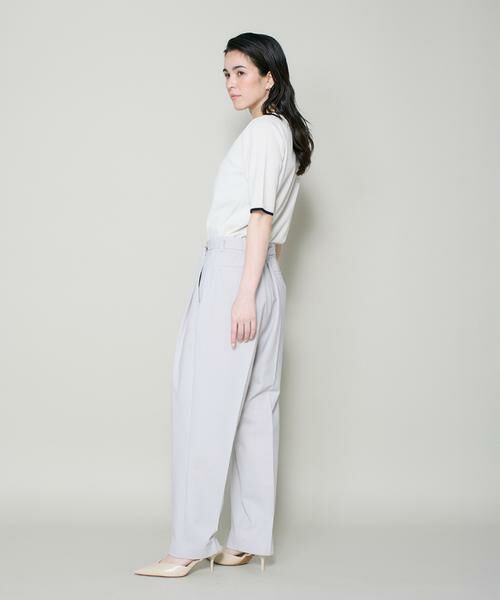 I.T.'S. international / イッツインターナショナル その他パンツ | ドライツイストベルト付きタックパンツ | 詳細3