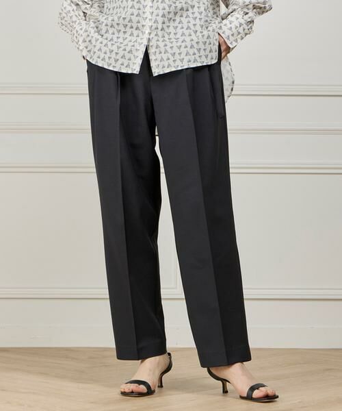 I.T.'S. international / イッツインターナショナル その他パンツ | ドライツイストベルト付きタックパンツ | 詳細7