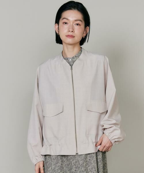 I.T.'S. international / イッツインターナショナル ブルゾン | リネンライクブルゾン | 詳細1