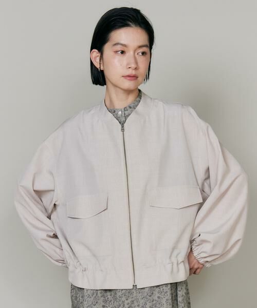 I.T.'S. international / イッツインターナショナル ブルゾン | リネンライクブルゾン | 詳細3