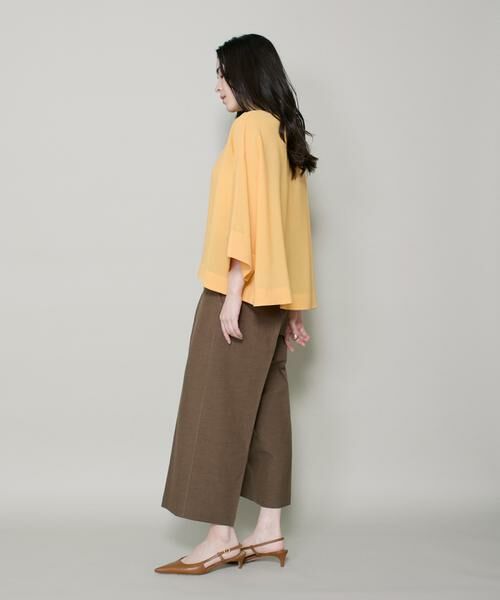 I.T.'S. international / イッツインターナショナル その他パンツ | リネンワイドクロップドパンツ|凛と涼しい、上品ドレープの綿麻ワイドパンツ | 詳細10