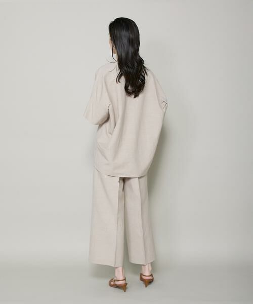 I.T.'S. international / イッツインターナショナル その他パンツ | リネンワイドクロップドパンツ|凛と涼しい、上品ドレープの綿麻ワイドパンツ | 詳細4