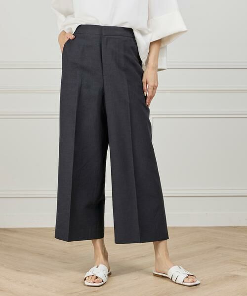 I.T.'S. international / イッツインターナショナル その他パンツ | ワイドクロップドパンツ（ネイビー）