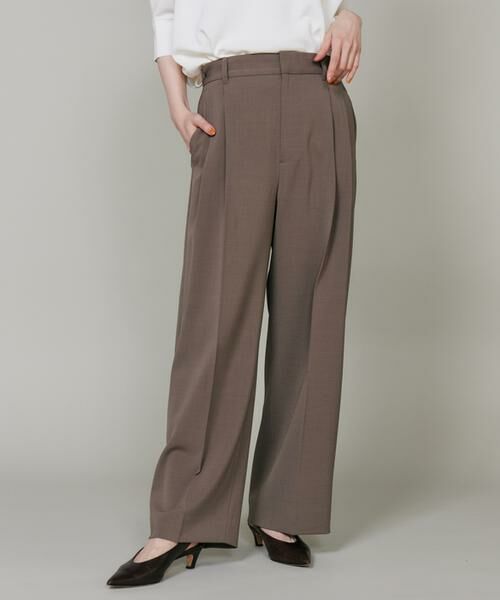 I.T.'S. international / イッツインターナショナル その他パンツ | タックワイドパンツ（モカチャ3）