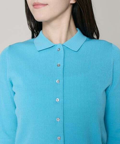 I.T.'S. international / イッツインターナショナル ニット・セーター | ハーフスリーブポロ襟リブニット | 詳細15