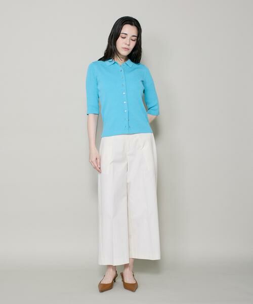 I.T.'S. international / イッツインターナショナル ニット・セーター | ハーフスリーブポロ襟リブニット | 詳細2