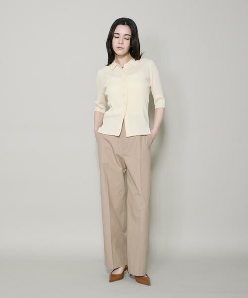 I.T.'S. international / イッツインターナショナル ニット・セーター | ハーフスリーブポロ襟リブニット | 詳細6