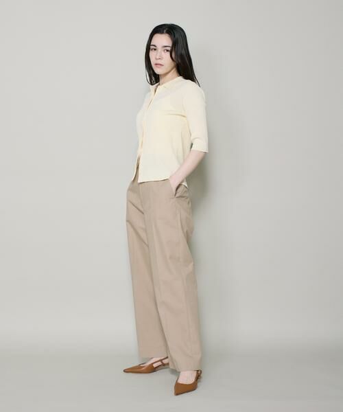 I.T.'S. international / イッツインターナショナル ニット・セーター | ハーフスリーブポロ襟リブニット | 詳細7