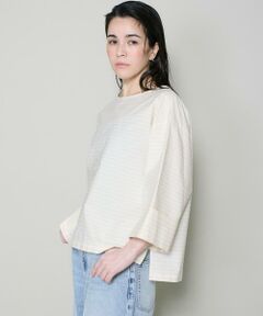 I.T.'S. international / イッツインターナショナル シャツ・ブラウス | 7分袖ボーダーTブラウス