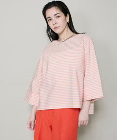 I.T.'S. international / イッツインターナショナル シャツ・ブラウス | 7分袖ボーダーTブラウス