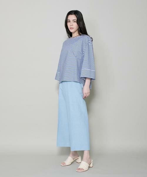 I.T.'S. international / イッツインターナショナル シャツ・ブラウス | 7分袖ボーダーTブラウス | 詳細10