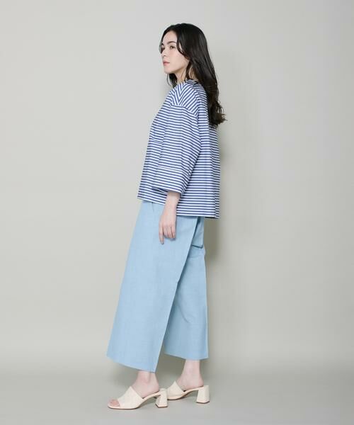 I.T.'S. international / イッツインターナショナル シャツ・ブラウス | 7分袖ボーダーTブラウス | 詳細11