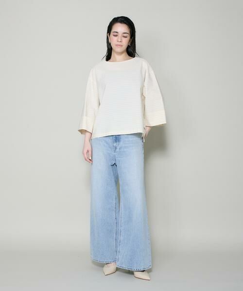 I.T.'S. international / イッツインターナショナル シャツ・ブラウス | 7分袖ボーダーTブラウス | 詳細12