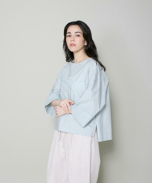 I.T.'S. international / イッツインターナショナル シャツ・ブラウス | 7分袖ボーダーTブラウス | 詳細2