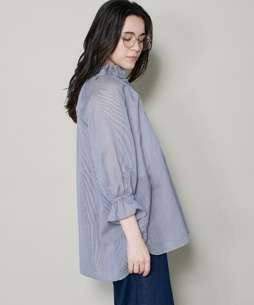 I.T.'S. international / イッツインターナショナル シャツ・ブラウス | コットンシルクギャザーフリルブラウス | 詳細9